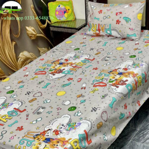 printed cotton bedsheet-single