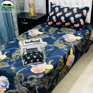 printed cotton bedsheet-single
