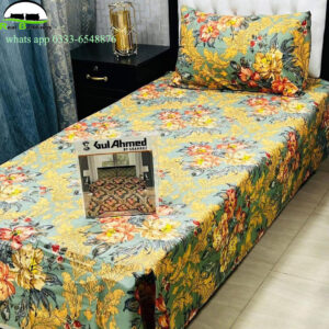 printed cotton bedsheet-single
