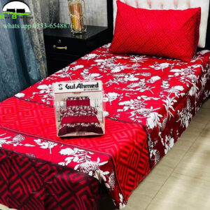 printed cotton bedsheet-single