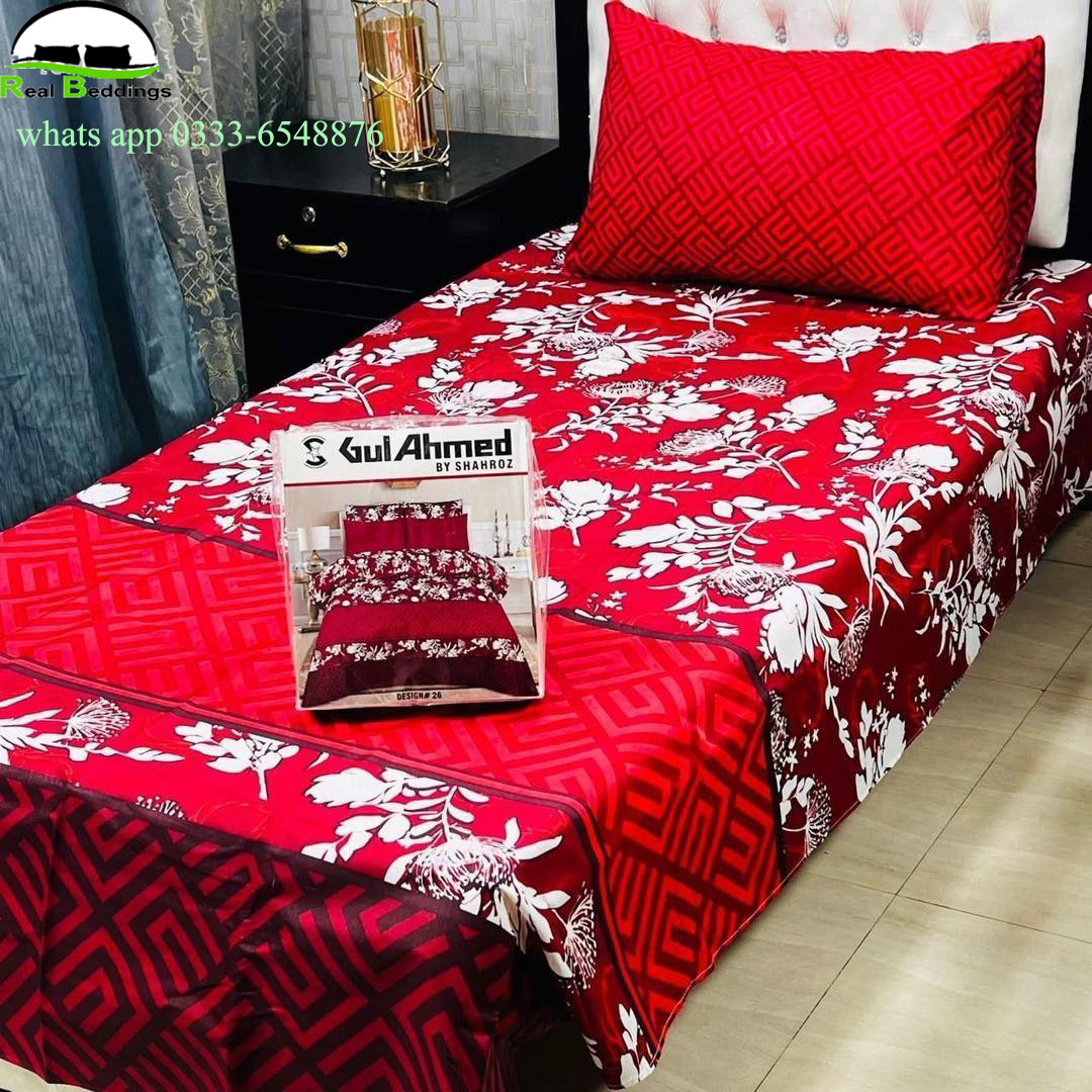 printed cotton bedsheet-single