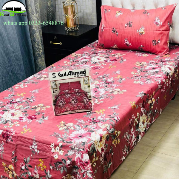 cotton printed single bedsheet