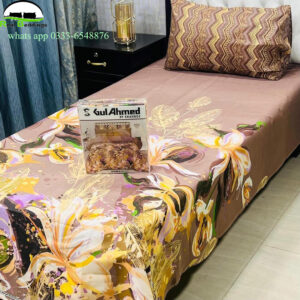 cotton printed single bedsheet