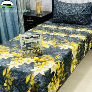 cotton printed single bedsheet