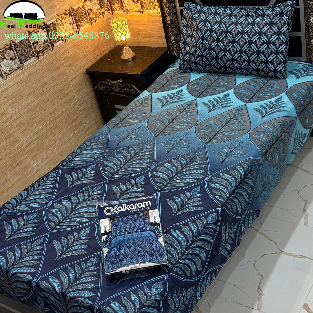 cotton printed single bedsheet