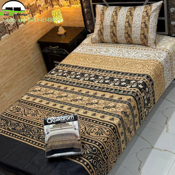 cotton printed single bedsheet