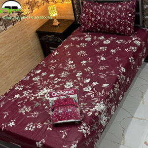 cotton printed single bedsheet