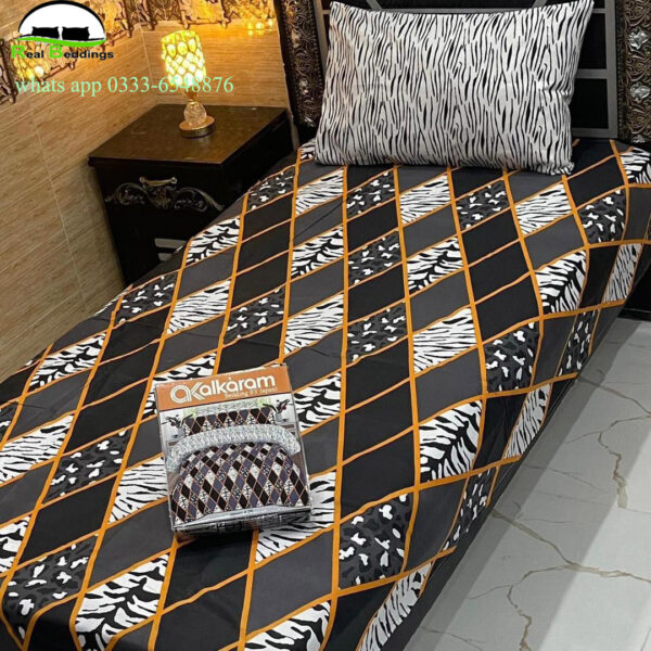 cotton printed single bedsheet