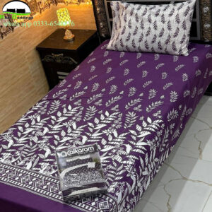 cotton printed single bedsheet