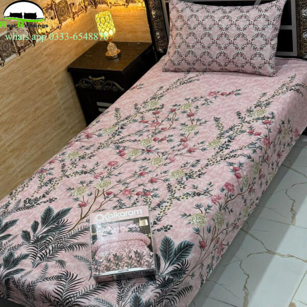 cotton printed single bedsheet