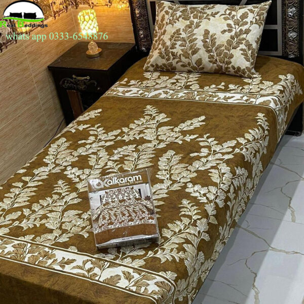 cotton printed single bedsheet
