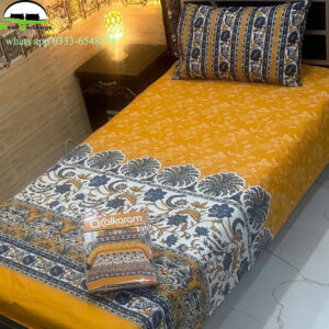 cotton printed single bedsheet