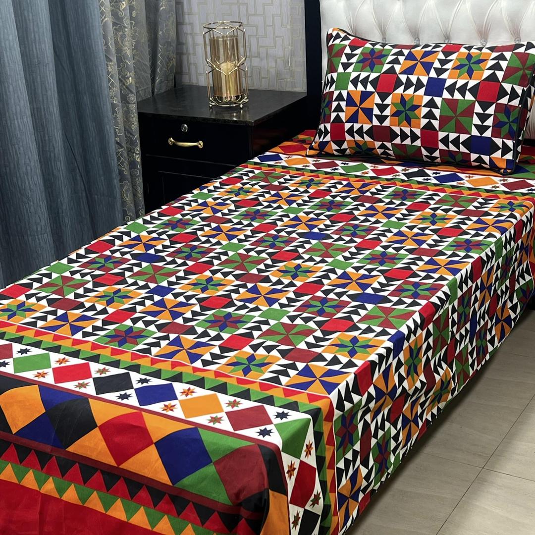crystal cotton printed bedsheets