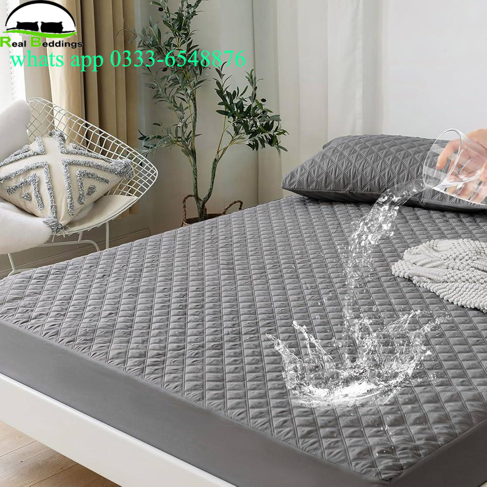 cotton double king size mattress protector