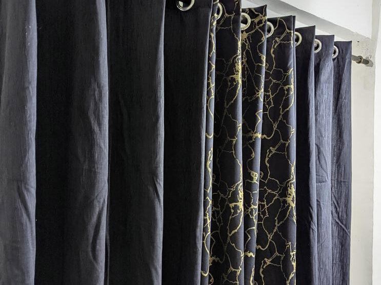 Pure jacquard curtains