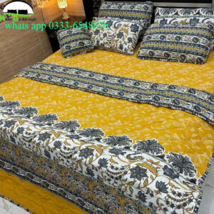 7 Pcs Cotton Printed Comforter Set