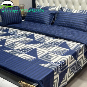 7 Pcs Cotton Printed Comforter Set