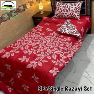 single pure cotton razai set