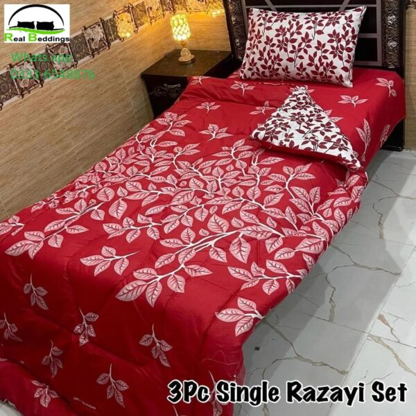 single pure cotton razai set