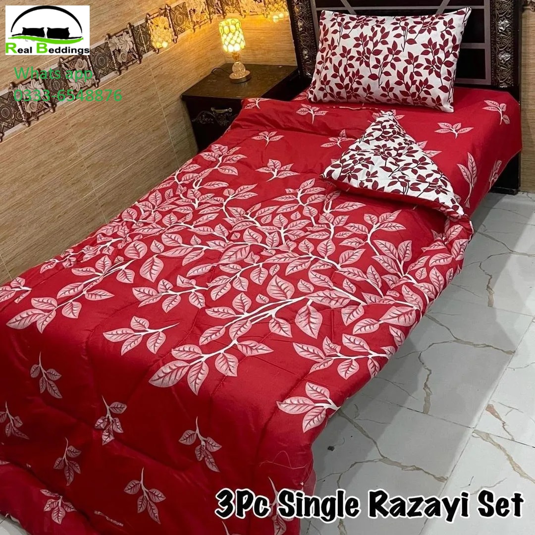 single pure cotton razai set