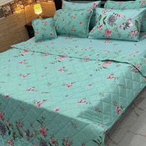 7 Pcs Cotton Printed Comforter Set