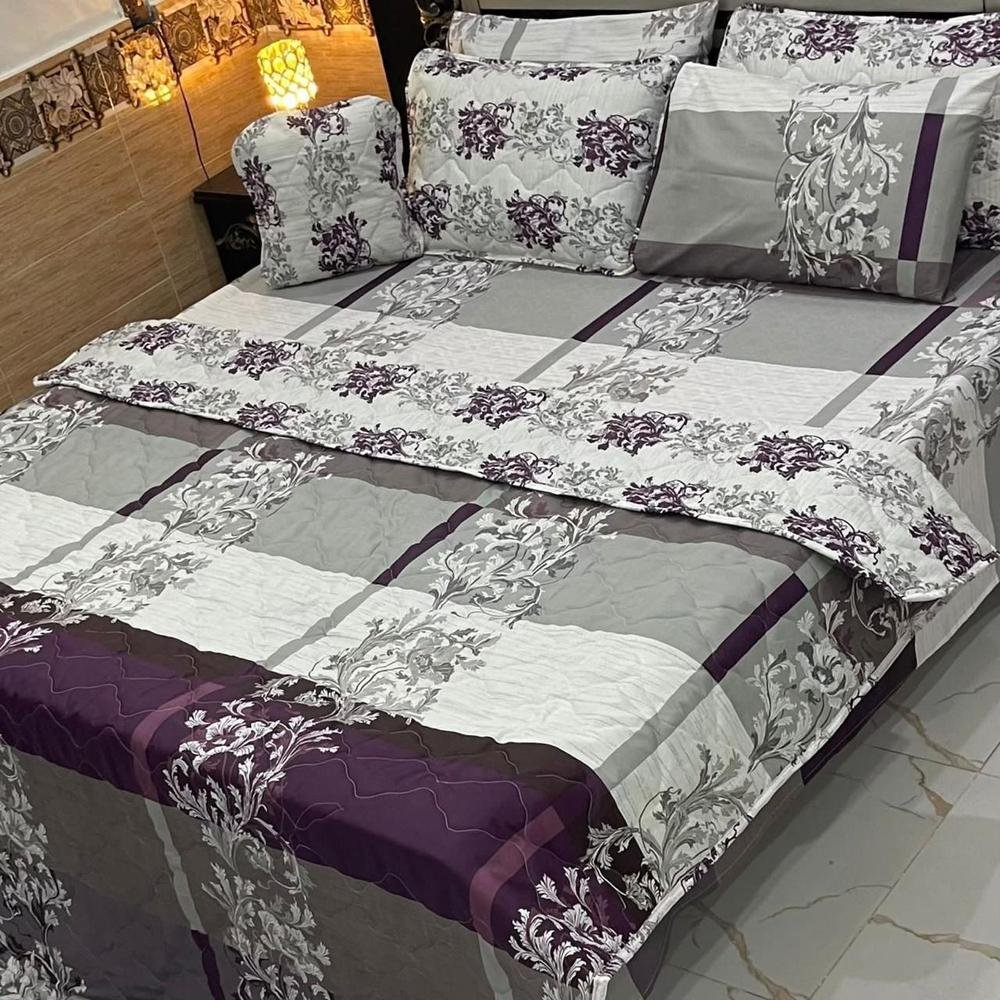purple comforter
