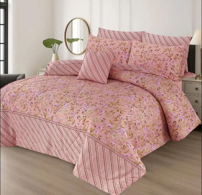 pink comforter set