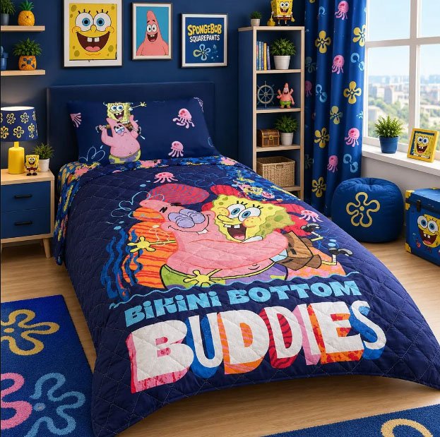 navy and grey bedding