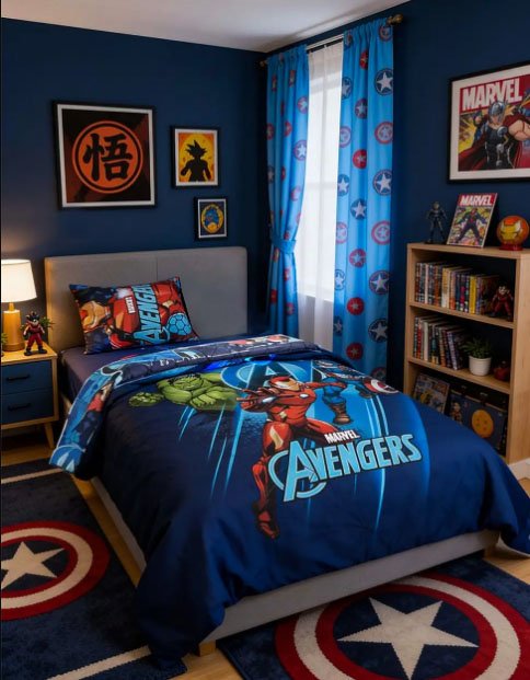 royal blue bed set